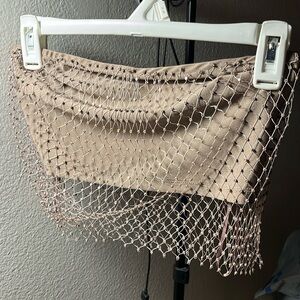 Crystal Net Tube Top